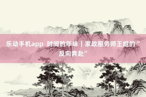 乐动手机app  时间的年味｜家政服务师王姐的“反向奔赴”
